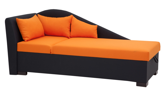 Minőségi kanapé / ágy Silva, narancs