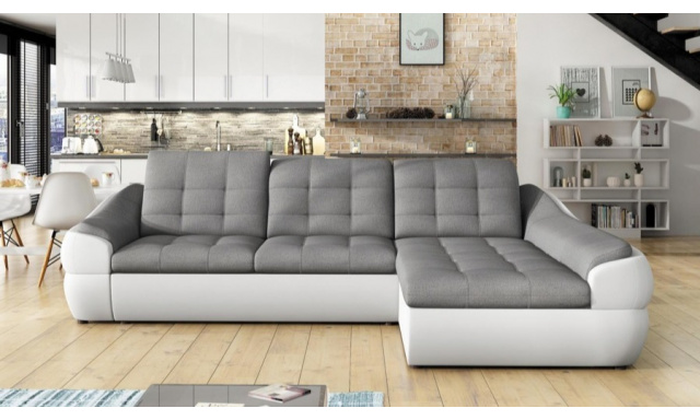 Design kanapé Nalini mini, fehér/szürke