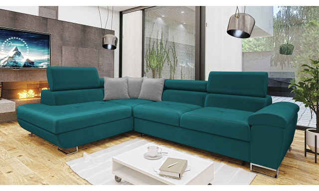 Fényűző kanapé Fahéj zöld Velvet