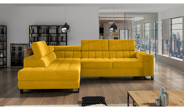 Fényűző kanapé Lambada sárga Mono