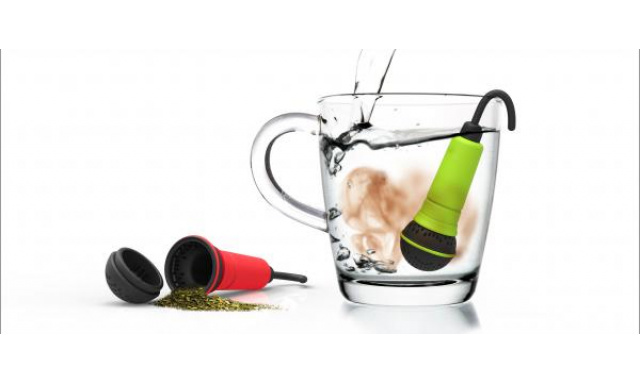 ROCKET Spo-Tea-Fy teaszűrő, zöld