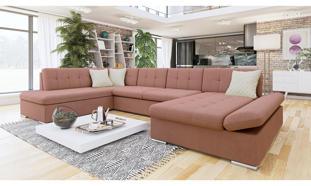 Luxus kanapé U alakú Batumi, tégla