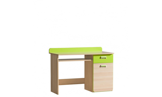 PC asztal Loreto L10 Loreto: Dekor Hamu / zöld