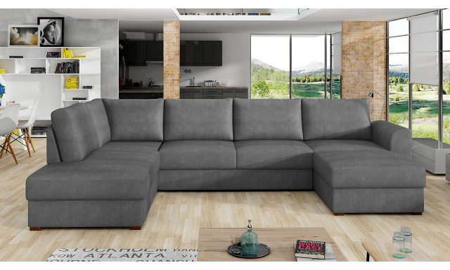 Modern kanapé U alakú Vrena, szürke