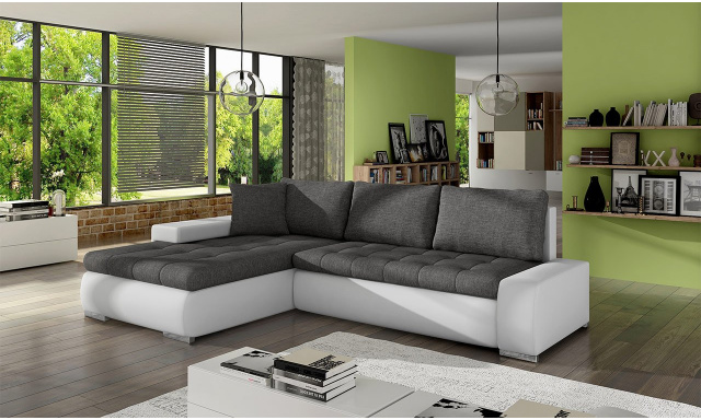 Modern kanapé Orica, fehér/szürke