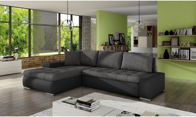 Modern kanapé Orica, szürke / fekete